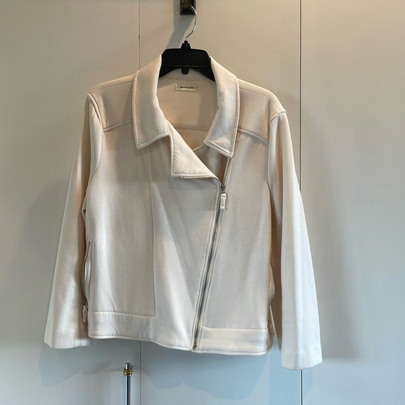Max Studio Jackets & Blazers - Max studio ivory moto jacket
